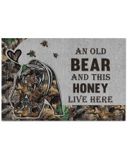 Custom Camo Old Bear And This Honey Doormat - DV Doormat 22.5" x 15" front