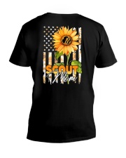 Scout Mom Sunflower 2 Sides V-Neck T-Shirt tile