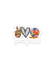 Volleyball - Peace Love Sticker tile