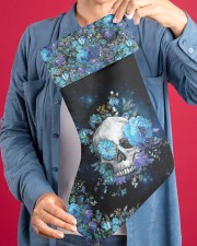 Skull Blue Flower Christmas Stocking Christmas Stocking aos-christmas-stocking-lifestyles-04