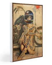 Motorcycle Strong Girl Gallery Wrapped Canvas Prints tile