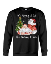Volleyball - He Is Making A List Crewneck Sweatshirt tile