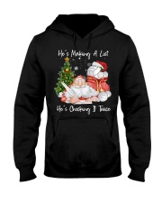Volleyball - He Is Making A List Hooded Sweatshirt tile