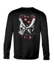 Badminton Love I Choose You 2 Sides Crewneck Sweatshirt tile