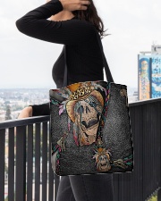 Skull Feather All-over Tote aos-all-over-tote-lifestyle-front-05