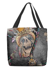 Skull Feather All-over Tote front