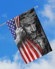 Jesus - Hate has no home here Flag 11.5"x17.5" Garden Flag aos-garden-flag-11-5-x-17-5-lifestyle-front-16