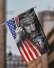 Jesus - Hate has no home here Flag 11.5"x17.5" Garden Flag aos-garden-flag-11-5-x-17-5-lifestyle-front-17