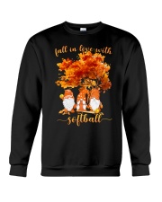 Fall In Love With Softball Crewneck Sweatshirt tile