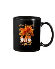 Fall In Love With Softball Mug tile