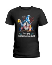 Beer Gnome - Happy Independence Day Ladies T-Shirt tile