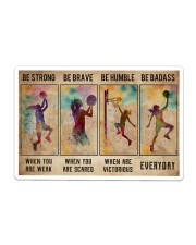 Basketball Girl Be Strong Poster Sticker tile