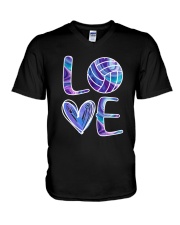 Volleyball-Love V-Neck T-Shirt tile