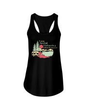Social Distancing Before It Was Cool Ladies Flowy Tank tile