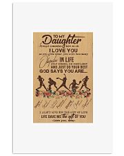 To My Daughter God Says You Are - Softball - DVH Vertical Poster tile