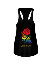 Skelton Love Is Love 2 Sides Ladies Flowy Tank tile