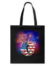 Volleyball American Flag Tote Bag tile