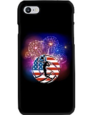 Volleyball American Flag Phone Case tile