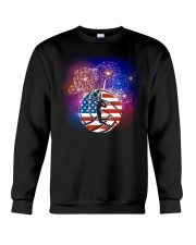 Volleyball American Flag Crewneck Sweatshirt tile