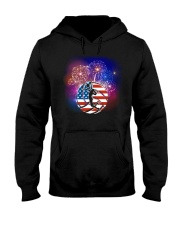 Volleyball American Flag Hooded Sweatshirt tile