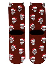 Skull Christmas Socks Crew Length Socks back
