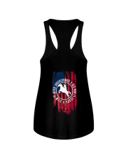 An Old Man With Horse Flag 2 Sides Ladies Flowy Tank tile
