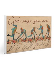 Field Hockey God Says You Are Gallery Wrapped Canvas Prints tile