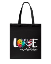 Volleyball Love America Tote Bag tile