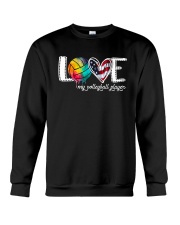 Volleyball Love America Crewneck Sweatshirt tile