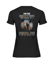The Pride Of A Baseball Dad 2 Sides Premium Fit Ladies Tee tile
