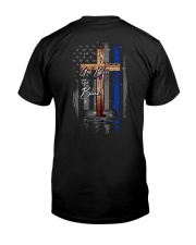 God Bless The Blue 2 Sides Classic T-Shirt back