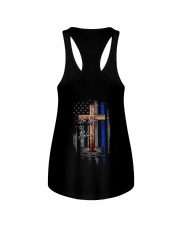 God Bless The Blue 2 Sides Ladies Flowy Tank tile