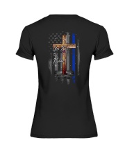 God Bless The Blue 2 Sides Premium Fit Ladies Tee tile