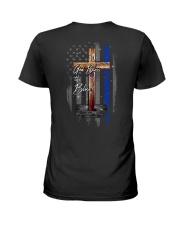 God Bless The Blue 2 Sides Ladies T-Shirt tile