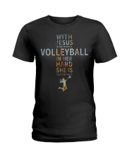 Volleyball In Her Hand Ladies T-Shirt tile