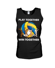 Volleyball - Play Together Win Together Unisex Tank tile