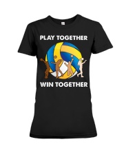 Volleyball - Play Together Win Together Premium Fit Ladies Tee tile