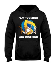 Volleyball - Play Together Win Together Hooded Sweatshirt tile