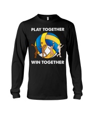 Volleyball - Play Together Win Together Long Sleeve Tee tile