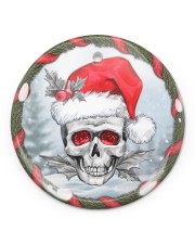 Skull - Christmas Ornament Circle ornament - single (porcelain) front