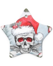 Skull - Christmas Ornament Star Ornament (Porcelain) tile