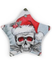 Skull - Christmas Ornament Star Ornament (Wood) tile