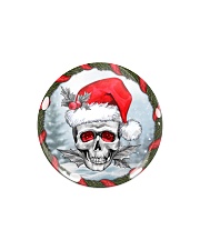 Skull - Christmas Ornament Circle Magnet tile