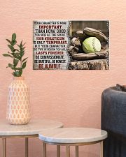 Softball Your Character Is More Important 17x11 Poster poster-landscape-17x11-lifestyle-21