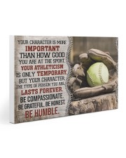 Softball Your Character Is More Important Gallery Wrapped Canvas Prints tile