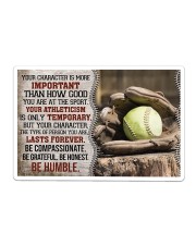 Softball Your Character Is More Important Sticker tile