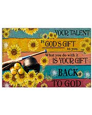 Softball - Your Talent Is God's Gift 17x11 Poster front