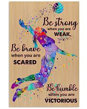Volleyball - Be Strong 11x17 Poster front