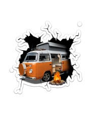 Camper Van Crack Sticker - Single (Vertical) front