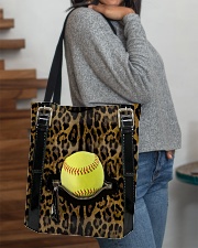 Softball - Leopard - Zip Pocket All-over Tote aos-all-over-tote-lifestyle-front-09